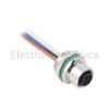 120108-04-001 PANEL MOUNT M12 8PIN FEMALE METAL EM
