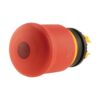 M22 Emergency Stop Pushbutton 216878 – RMQ-Titan, Mushroom-Shaped, 38 mm, Illuminated LED, Pull-to-Release, Red/Yellow (RAL 3000)