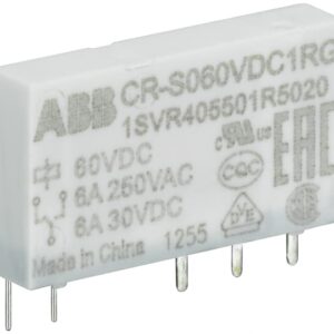 1SVR405501R4020 – CR-S048VDC1RG Pluggable interface relay ABB Pluggable Interface Relays