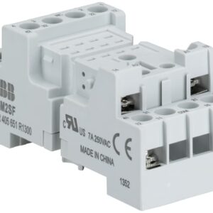 1SVR405651R3300 – CR-M4SF Standard socket, fork type ABB Pluggable Interface Relays + Sockets