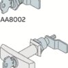 AA8001 – Butterfly lock with zama key for SR ABB SR2 – Metal Enclosure – IP65 Indoor