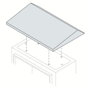TT6030/1 – RAINSHIELDTOP600X300WXD RAL2000 ABB SR2 – Metal Enclosure – IP65 Indoor