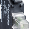 Harmony XB4, Light block for head Ø22, red, integral LED, 24 V AC/DC