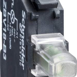 Harmony XB4, Light block for head Ø22, red, integral LED, 24 V AC/DC
