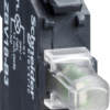 Harmony XB4, Light block for head Ø22, white, integral LED, screw clamp terminal, 24…120 V AC/DC