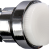 Harmony XB4, Illuminated push button head, metal, flush, orange, Ø22, spring return, plain lens for BA9s bulb