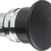 Harmony XB4, Mushroom push button head Ø40, metal, black, Ø22, spring return