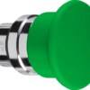 Harmony XB4, Mushroom push button head Ø40, metal, green, Ø22, spring return