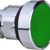 Harmony XB4, Push button head, metal, green, flush, Ø22, push-push, unmarked