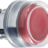 Harmony XB4, Push button head, metal, projecting, red, Ø22, spring return, booted, unmarked