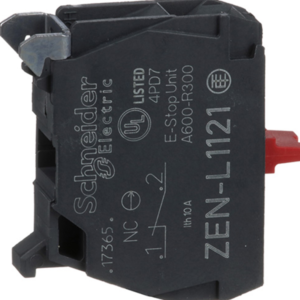 Harmony XALD, XALK, Single contact block, screw clamp terminal, 1 NC