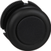 Harmony XAC, Push button head, plastic, black, booted, spring return
