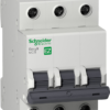 Miniature circuit breaker, Easy9, 3P, 25 A, C curve, 3 kA