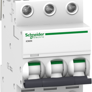Miniature circuit-breaker, Acti9 iC60N, 3 pole, 25 A, D curve, 6000 A (IEC 60898-1), 10 kA (IEC 60947-2)