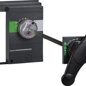 extended rotary handle, ComPact NS630b to NS1600 fixed, black handle, shaft length 218 to 605 mm, IP55