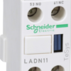 LADN11 - Auxiliary contact block, TeSys D, 1NO + 1NC, front mounting, screw clamp terminals