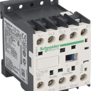 LC1K0610F7 - TeSys K contactor - 3P - AC-3 <= 440 V 6 A - 1 NO aux. - 110 V AC coil