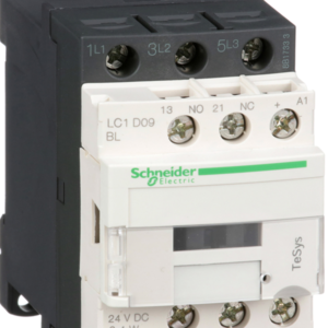 LC1D09BL, TeSys D contactor, 3P(3 NO), AC-3, <= 440 V 9 A, 24 VDC coil