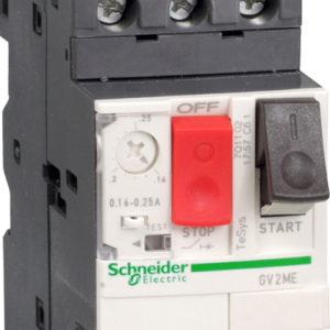 Motor circuit breaker, TeSys GV2, 3P, 0.4-0.63 A, thermal magnetic, screw clamp terminals