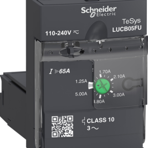Advanced control unit, TeSys U, 1.25-5A, 3P motors, protection & diagnostic, class 10, coil 110-240V AC/DC