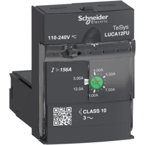 Standard control unit, TeSys U, 3-12A, 3P motors, thermal magnetic protection, class 10, coil 110-240V AC/DC