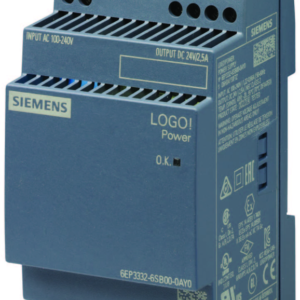 LOGO!POWER 24 V / 2.5 A Stabilized power supply input: 100-240 V AC output: 24 V DC/ 2.5 A