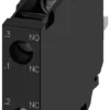 Contact module with 2 contact elements, 1 NO+1 NC, screw terminal, for front plate mounting