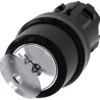RONIS key-operated switch, 22 mm, round, plastic, lock number SB30, with 2 keys, 2 switch positions O-I, latching, actuating angle 90°, 10:30h/13:30h, key removal O+I, possible special locks: SB31, 421, 455
