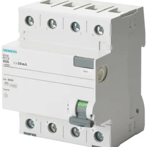 Residual current operated circuit breaker, 4-pole, Type AC, In: 63 A, 30 mA, Un AC: 400 V