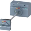door mounted rotary operator standard IEC IP65 with door interlock accessory for: 3VA1 400/630 3VA2 400/630