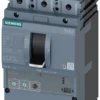 circuit breaker 3VA2 IEC frame 160 breaking capacity class E Icu=200 kA @ 415 V 3-pole, line protection ETU320, LI, In=63A overload protection Ir=25A ... 63A short circuit protection Ii=1,5...12 x In busbar connection