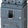 circuit breaker 3VA2 IEC frame 630 breaking capacity class M Icu=55kA @ 415V 3-pole, line protection ETU320, LI, In=630A overload protection Ir=250A...630A short-circuit protection Ii=1.5...9x In nut keeper kit