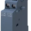 Auxiliary switch can be mounted on the side 2 NO+2 NC screw terminal for circuit breaker 3RV2