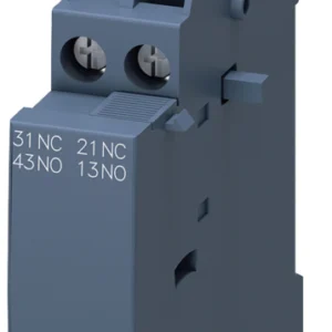 Auxiliary switch can be mounted on the side 2 NO+2 NC screw terminal for circuit breaker 3RV2