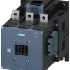 Power contactor, AC-3 400 A, 200 kW / 400 V AC (50-60 Hz) / DC operation 110-127 V UC Auxiliary contacts 2 NO + 2 NC 3-pole, Size S12 Busbar connections Drive: conventional screw terminal