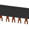 3-phase busbars Modular spacing 45 mm for 5 switches Fork shape connections