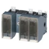 Switch disconnector with fuse 400 A, Size 4, 3-pole for LV HRC fuse Sz. 1 and 2 Front operating mechanism center Basic unit without handle flat terminal