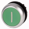 M22-D-G-X1 Pushbutton Oper – Flsh Mom Grn Etched "I"