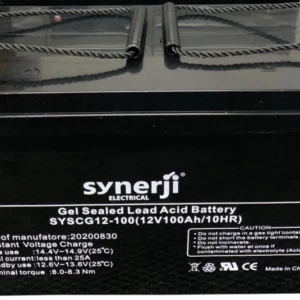 Synerji Black Sealed Acid Gel Battery 12v 200ah