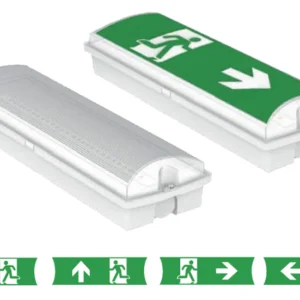 GENSTAR LED Exit Sign Bulkhead - 2.5W 3Hr Discharge Self Test IP65