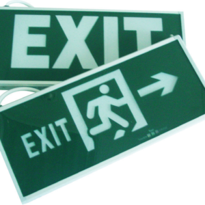 LED Exit Sign - Ceiling Mounted 4W 3Hr Discharge Self Test