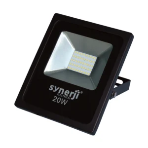 Synerji 20W LED Slim Flood 78LM/W IP66 120 Degree Wide Beam 4000K
