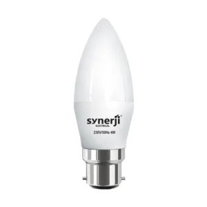 SYNERJI LED CANDLE C37 4.2W 3000K BC NON DIM 50/BX