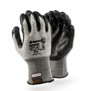 DROMEX GLOVE SIZE10 BLACK NITRILE PALM COATED TAEKI