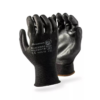 DROMEX GLOVE BLK PU PALM COATED SHELL 9