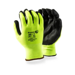 DROMEX GLOVE SIZE9 MIIZU 300HI VIZ PALM COATED