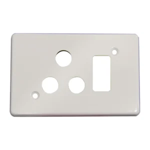 PLATE SWITCH SOCKET WHITE 6546H/1 HORZ 4X2 SWITCH CRABTREE
