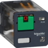 Harmony, Universal plug-in relay, 10 A, 3 CO, with LED, with lockable test button, 230 V AC