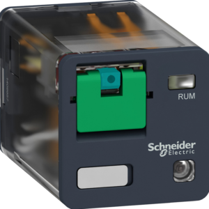 Harmony, Universal plug-in relay, 10 A, 3 CO, with LED, with lockable test button, 24 V DC