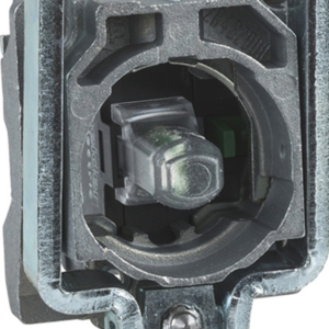 Harmony XB4, Light block with body/fixing collar, metal, red, integral LED, 24 V AC/DC, 1 NO